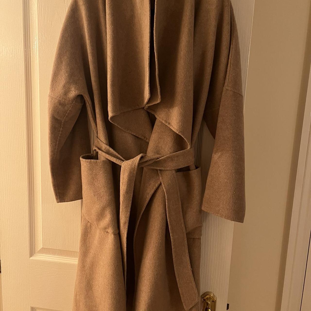 Zara camel coat size s It fits anything from size 8... Depop