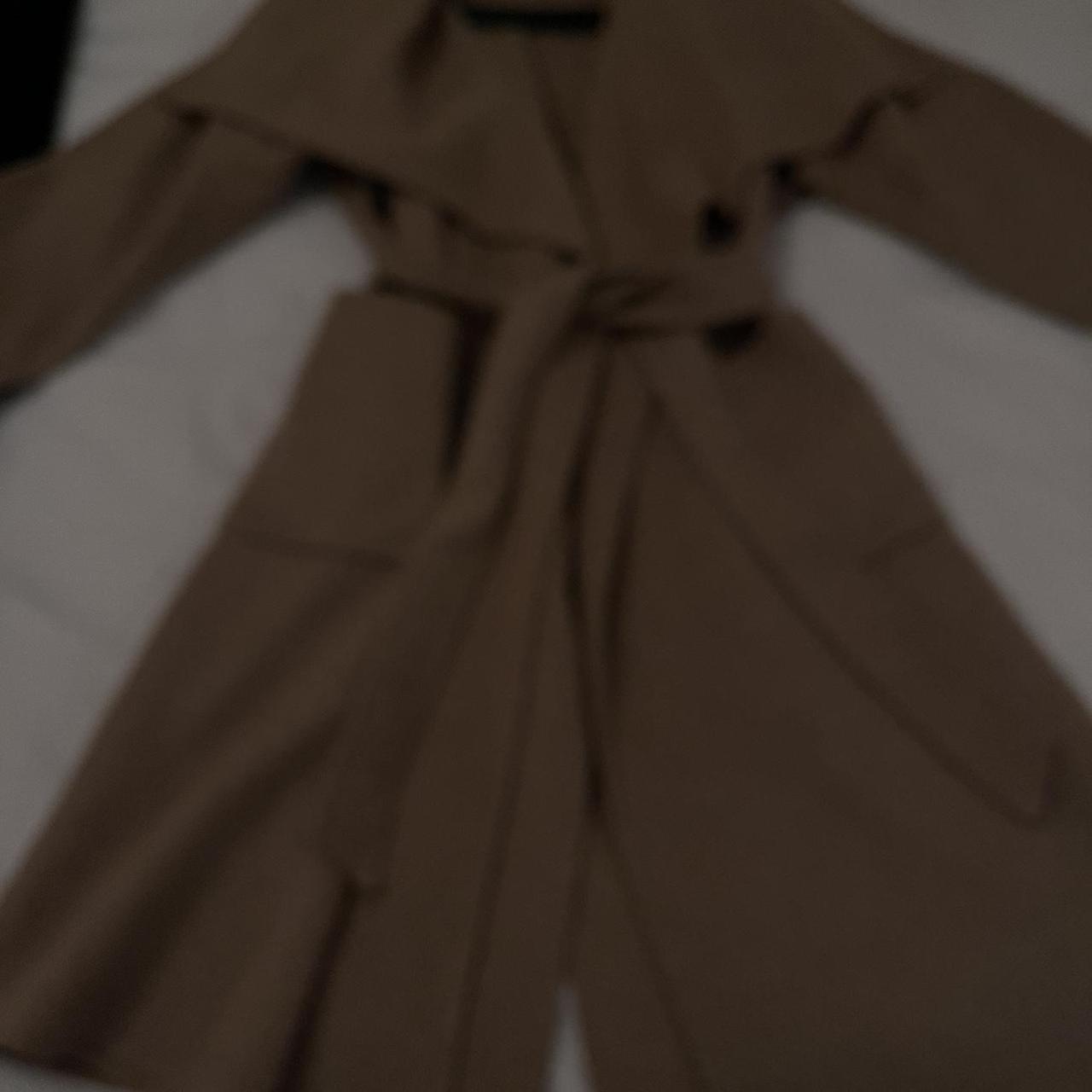 Zara camel coat size s It fits anything from size 8... Depop