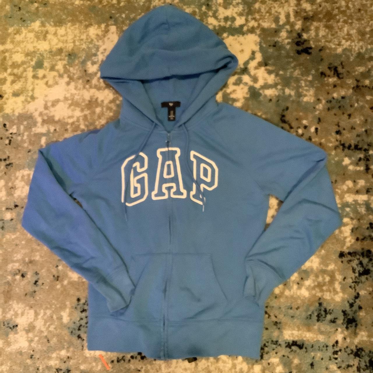 VINTAGE baby blue gap zip up