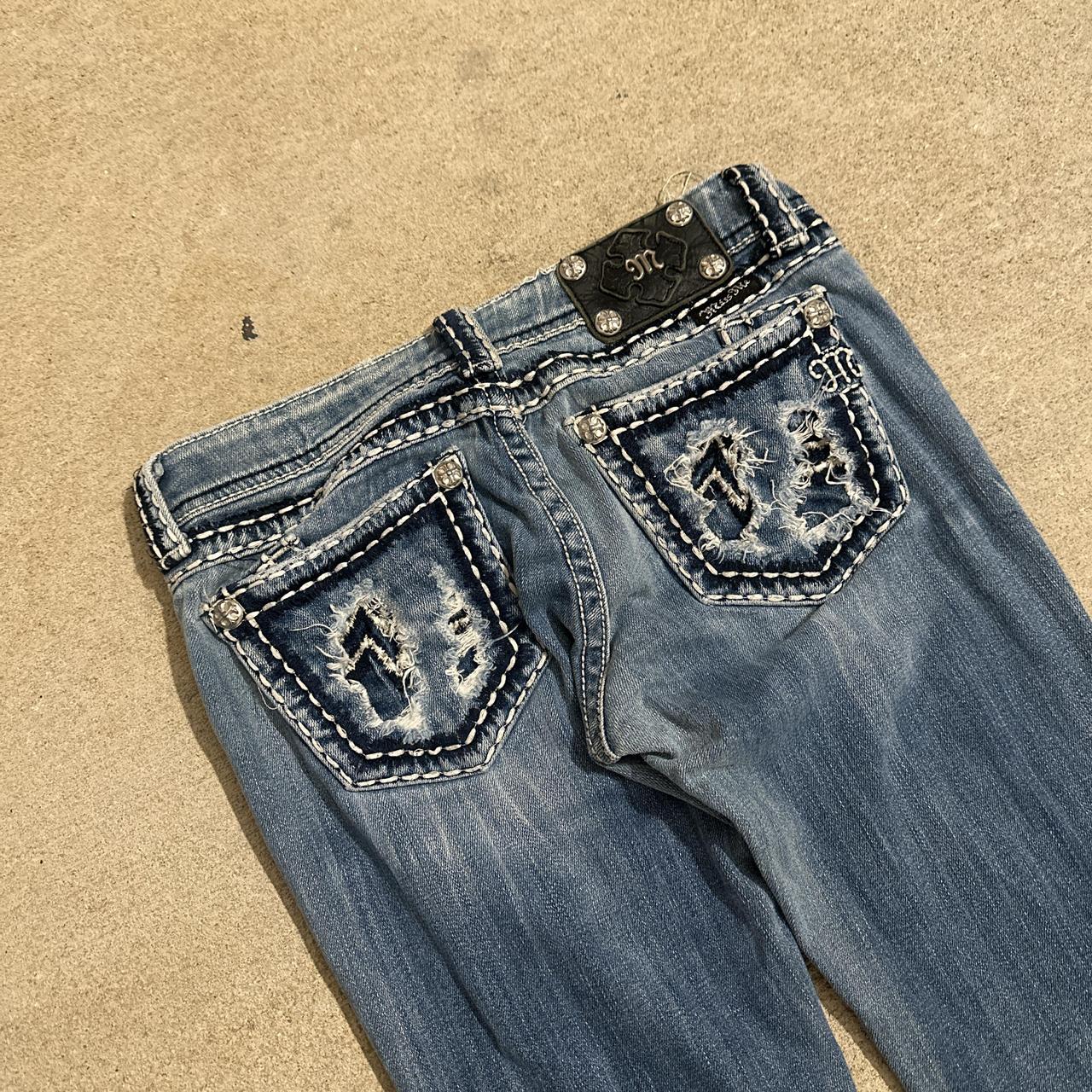 Y2k miss me jeans. Size 27. 28x30. 8” openings. Nice... | Depop