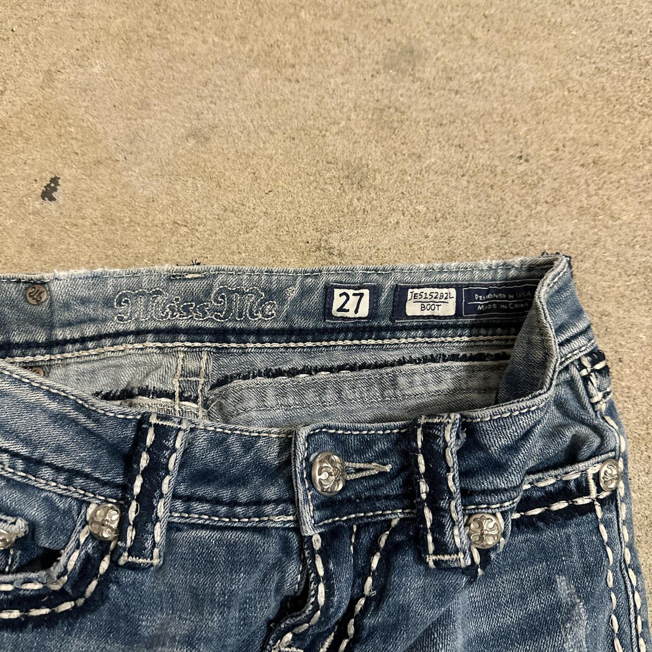 Y2k miss me jeans. Size 27. 28x30. 8” openings. Nice... | Depop