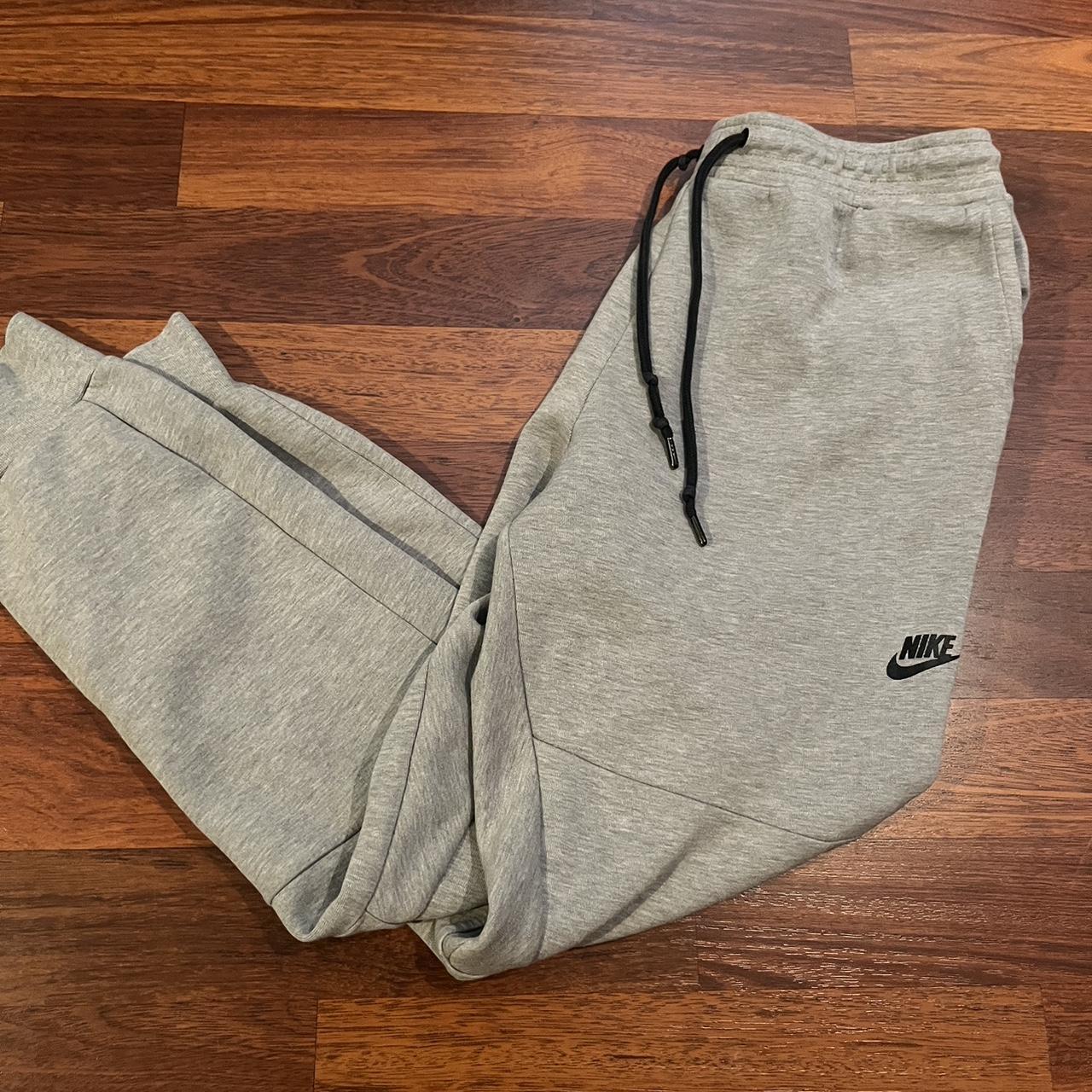 Grey Nike tech sweats large - Depop