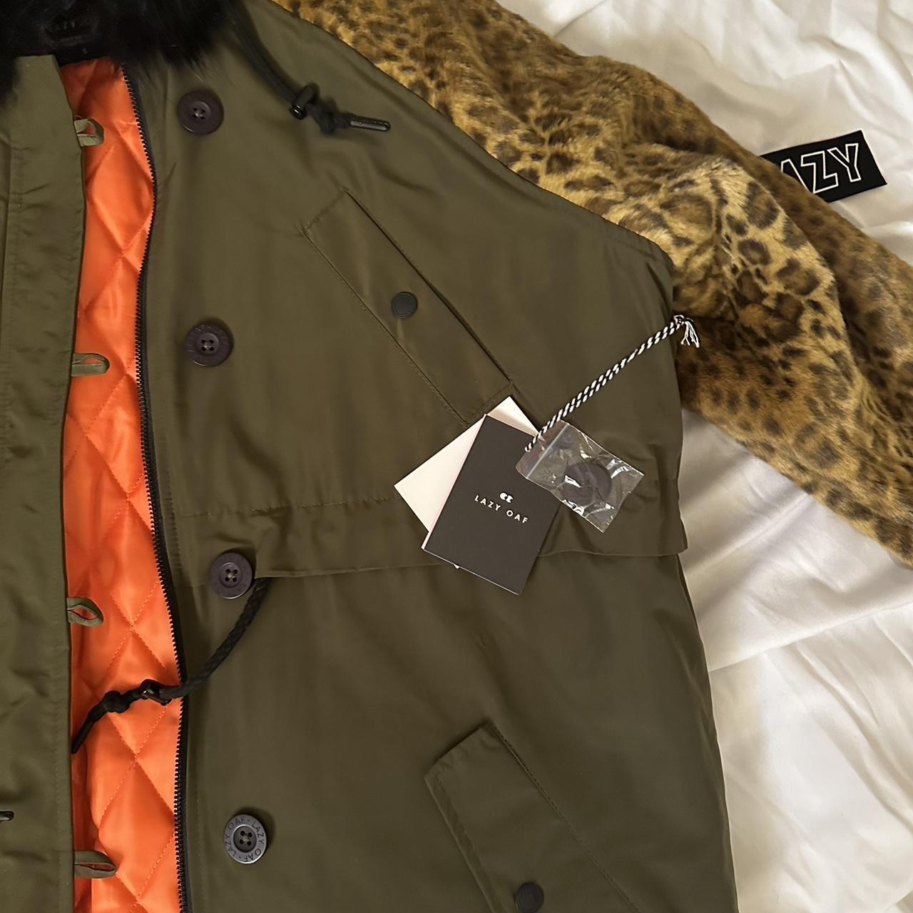 Lazy oaf leopard parka best sale