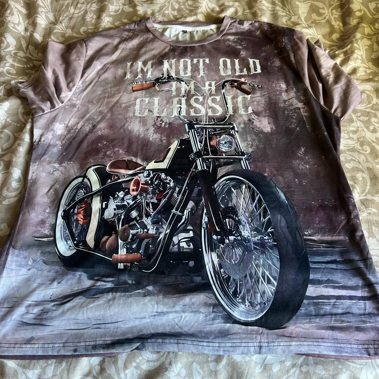 T shirt ( motorcycle) - Depop