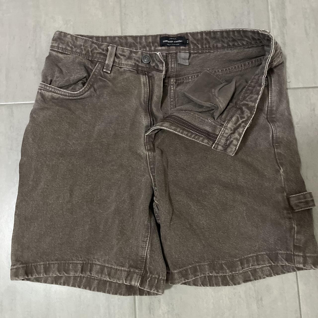 brown jorts from factorie never worn - Depop