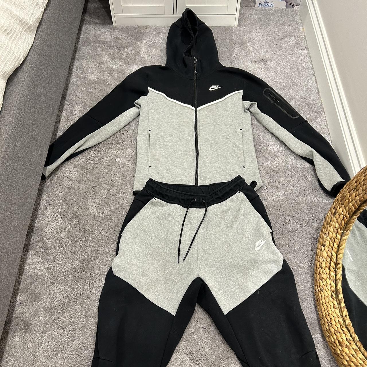 Nike tech tracksuit bottoms size s top half size xs... Depop