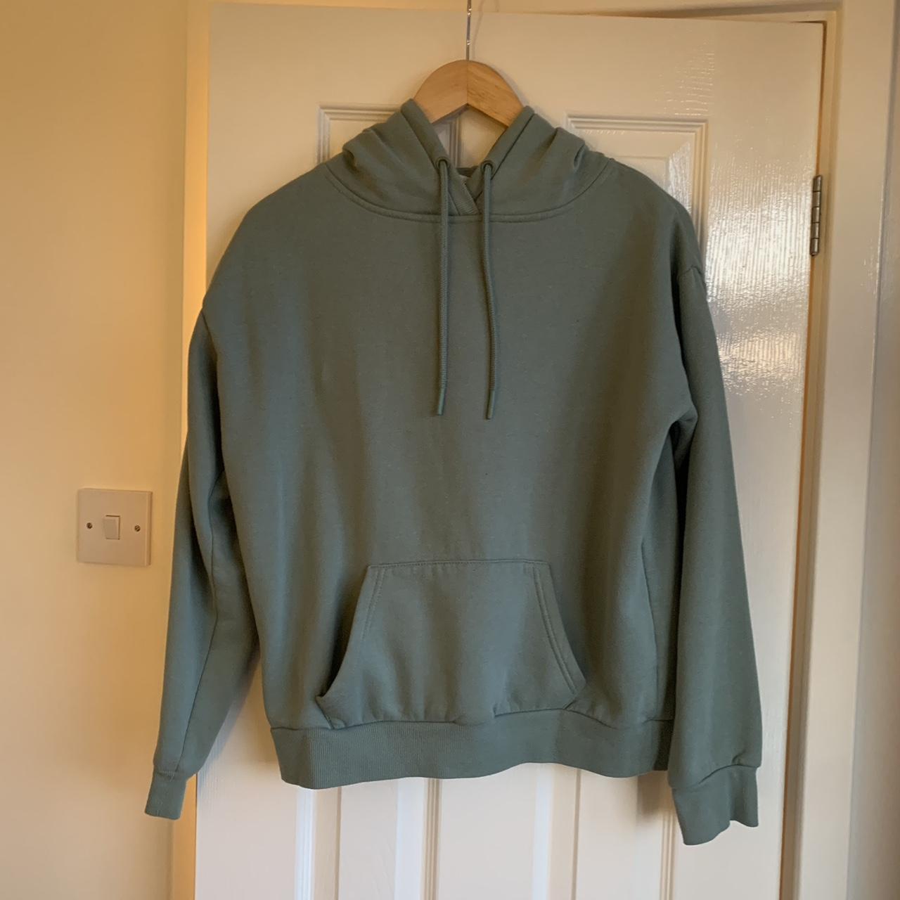 Primark cares soft blue green hoodie Size... Depop