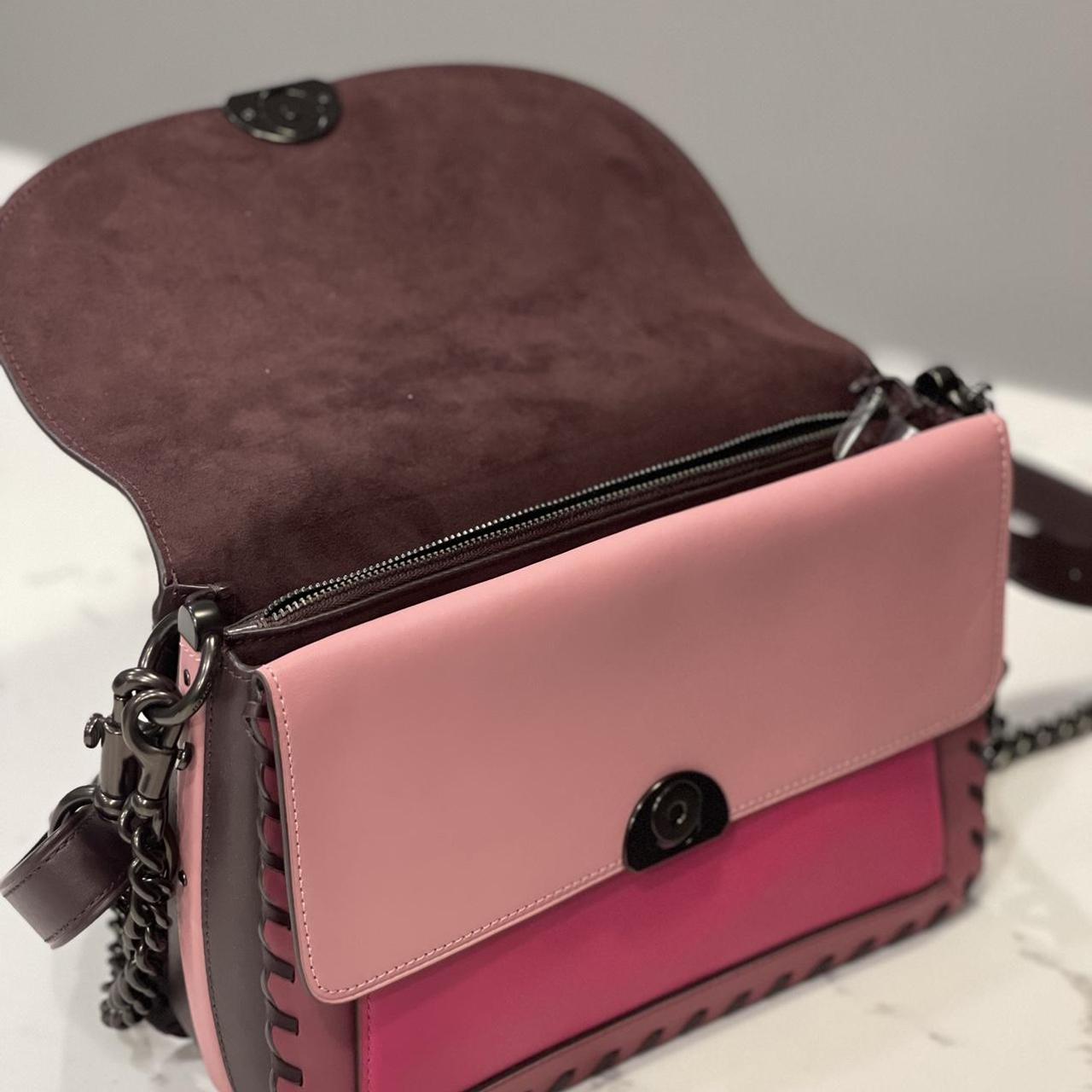 Coach dreamer in colorblock with online whipstitch