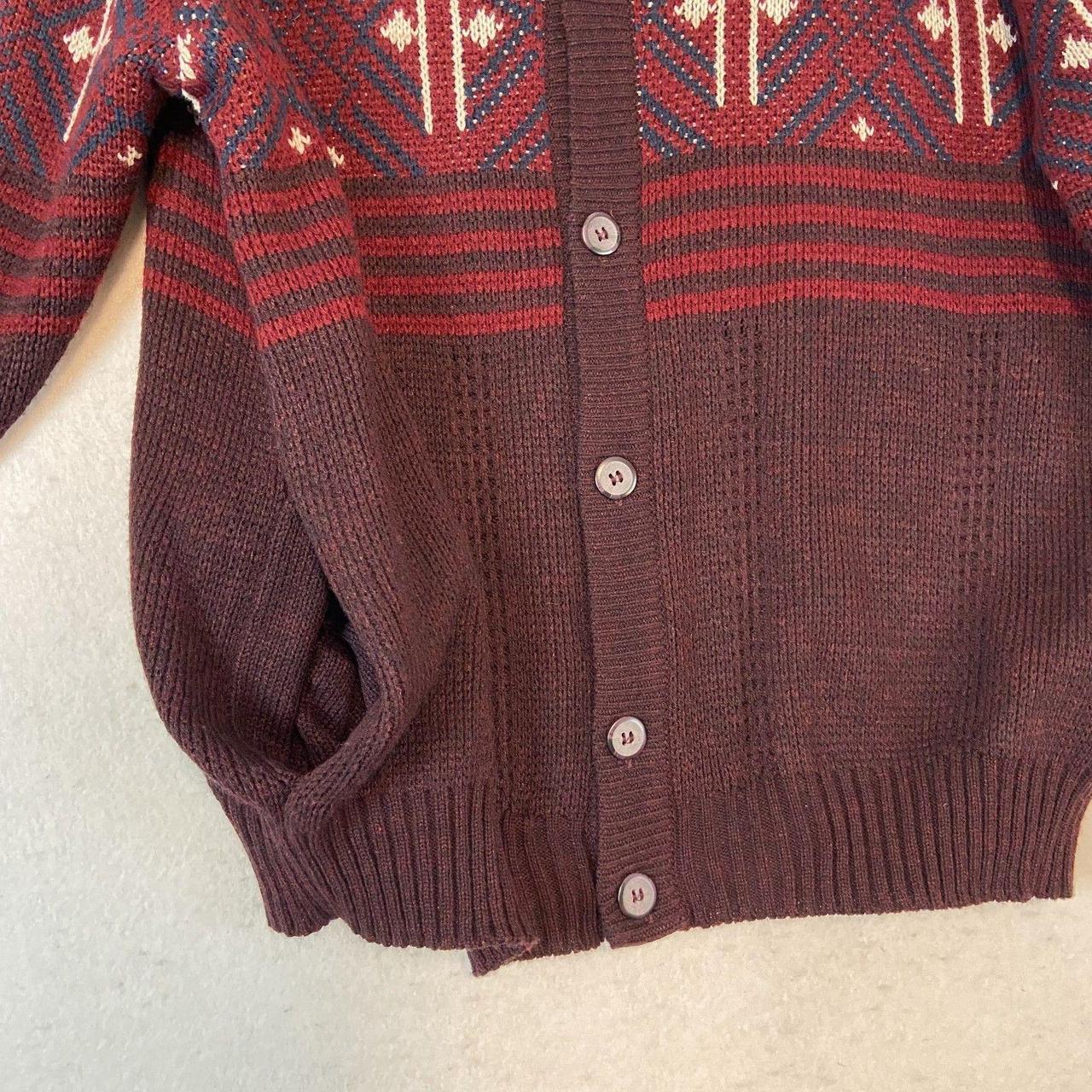 Source Unknown Men's Cardigan - Red - M – VTG Pur… - image 2