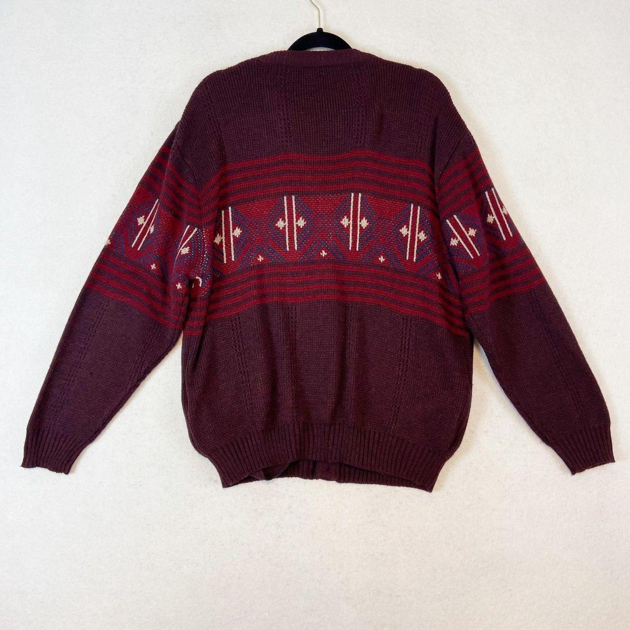 Source Unknown Men's Cardigan - Red - M – VTG Pur… - image 3