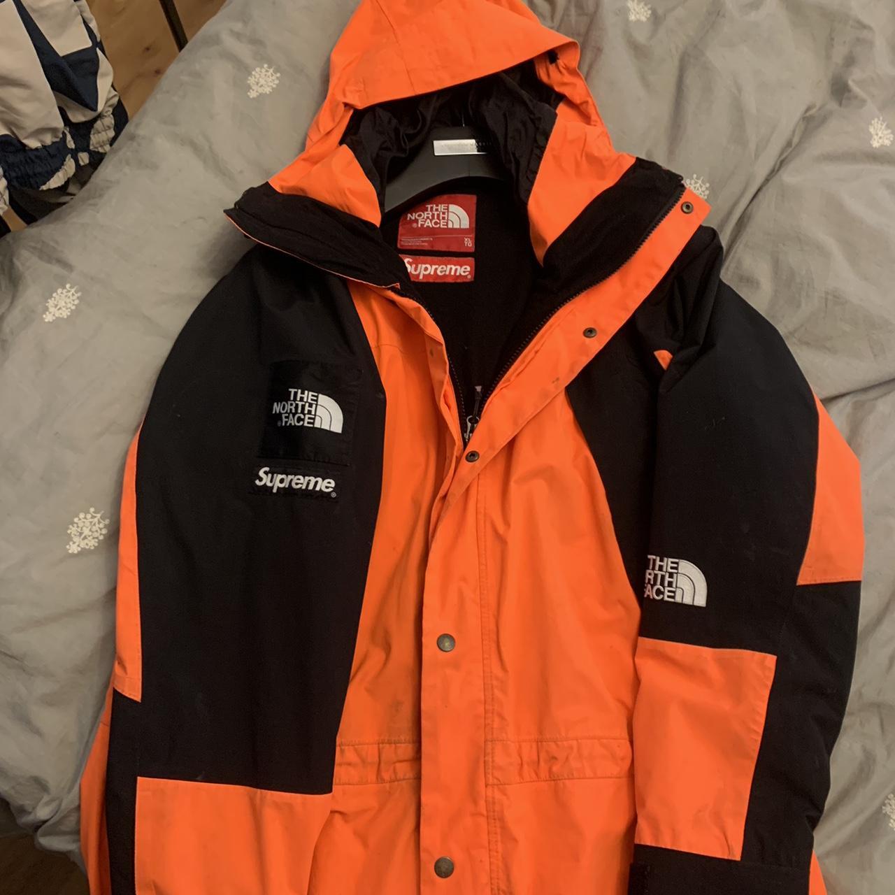 Iconic Orange supreme TNF XL only small marks just. Depop