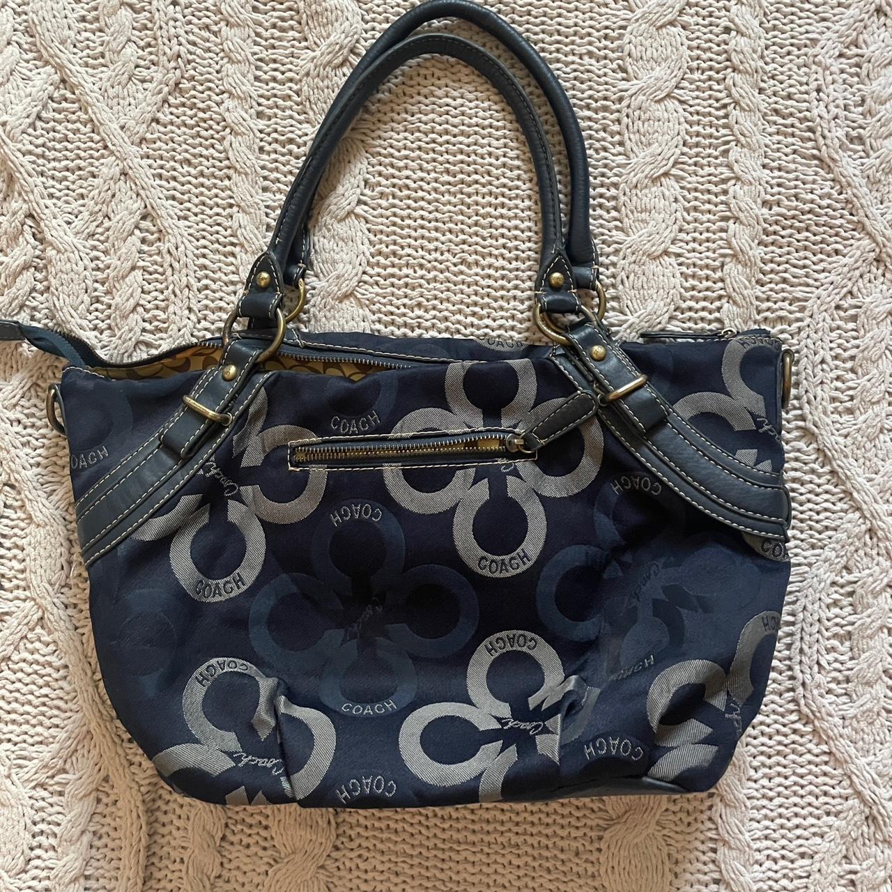 COACH Dempsey Leather Crossbody Tote 40 Patch in Navy/Blue/Multi - #CA593,  Blue : Amazon.com.au: Clothing, Shoes & Accessories
