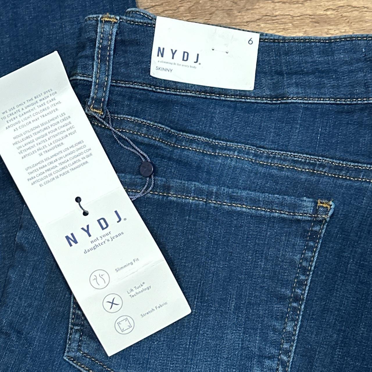 NYDJ Skinny Fit Mid Rise Jean Size 6 with LiftXTuck - Depop