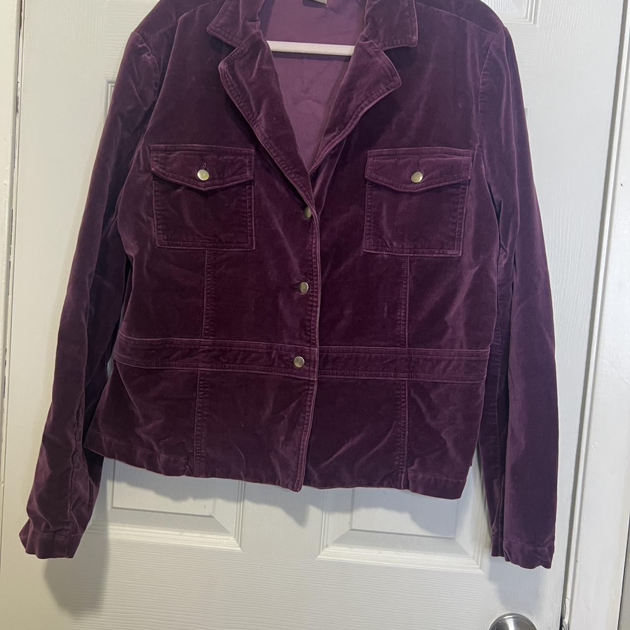 Source Unknown Women's Corduroy Jacket - Purple -… - image 1