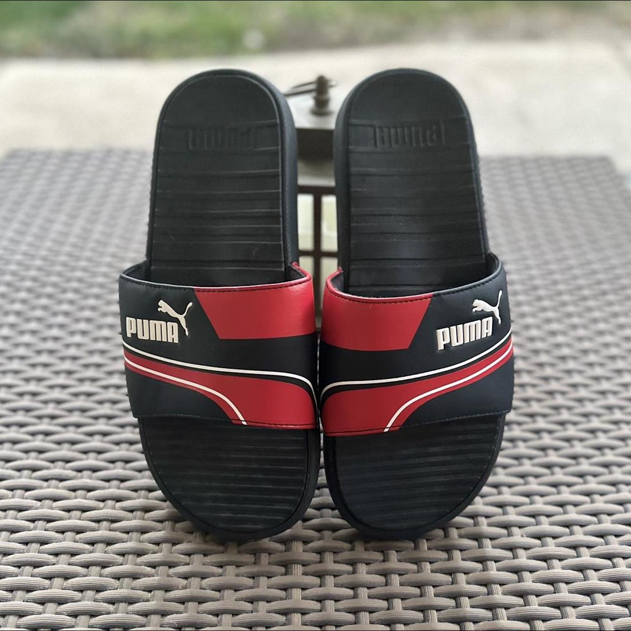 Men's Cool Cat Tech Slides Slip-on and off featuring... - Depop