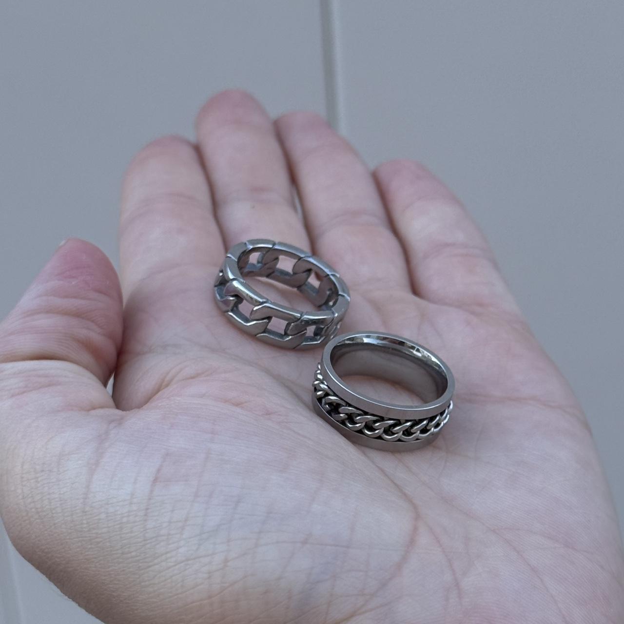 Women's Ring - Silver – Silver ring bundle - 2 ri… - image 2