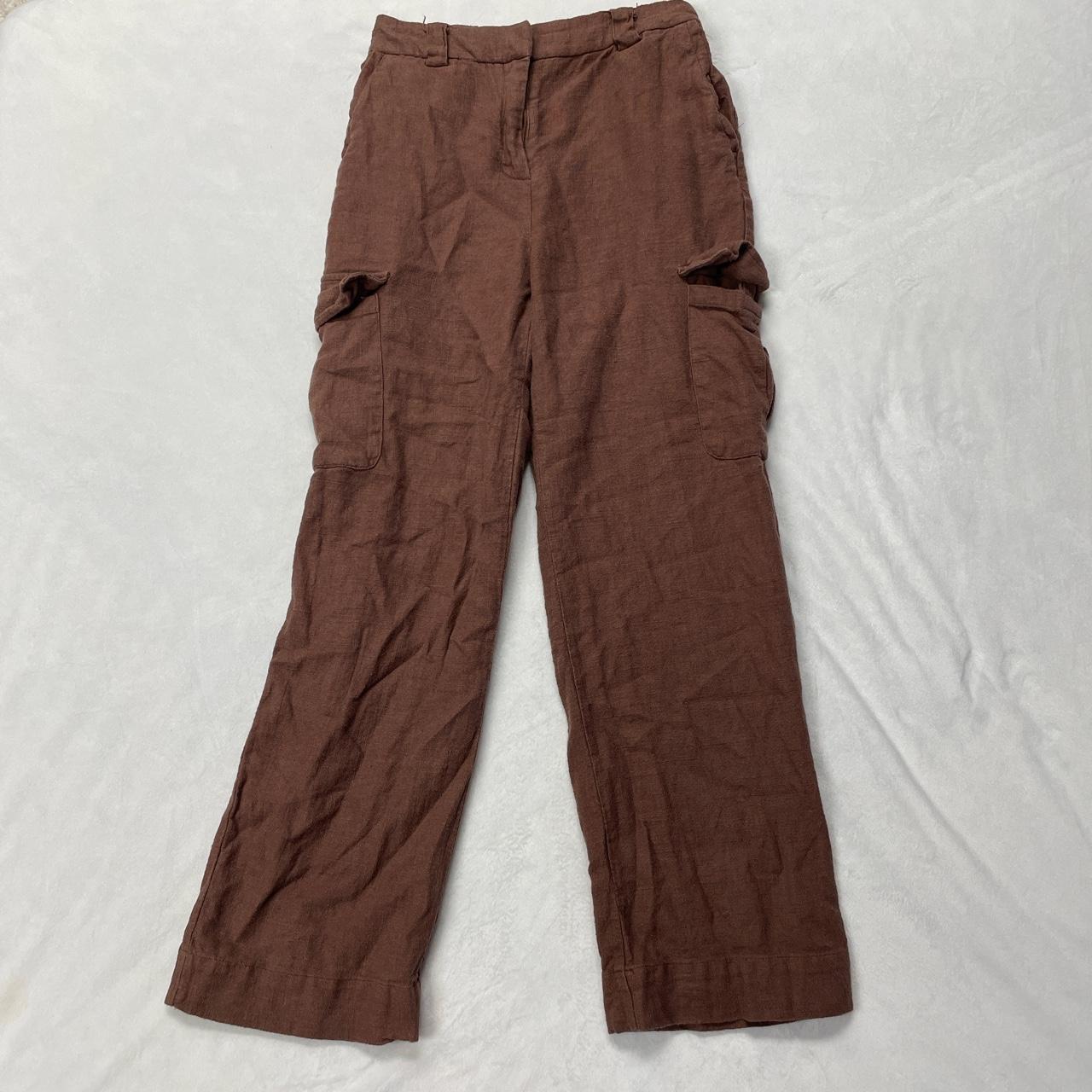 Women’s brown tweed pants Depop