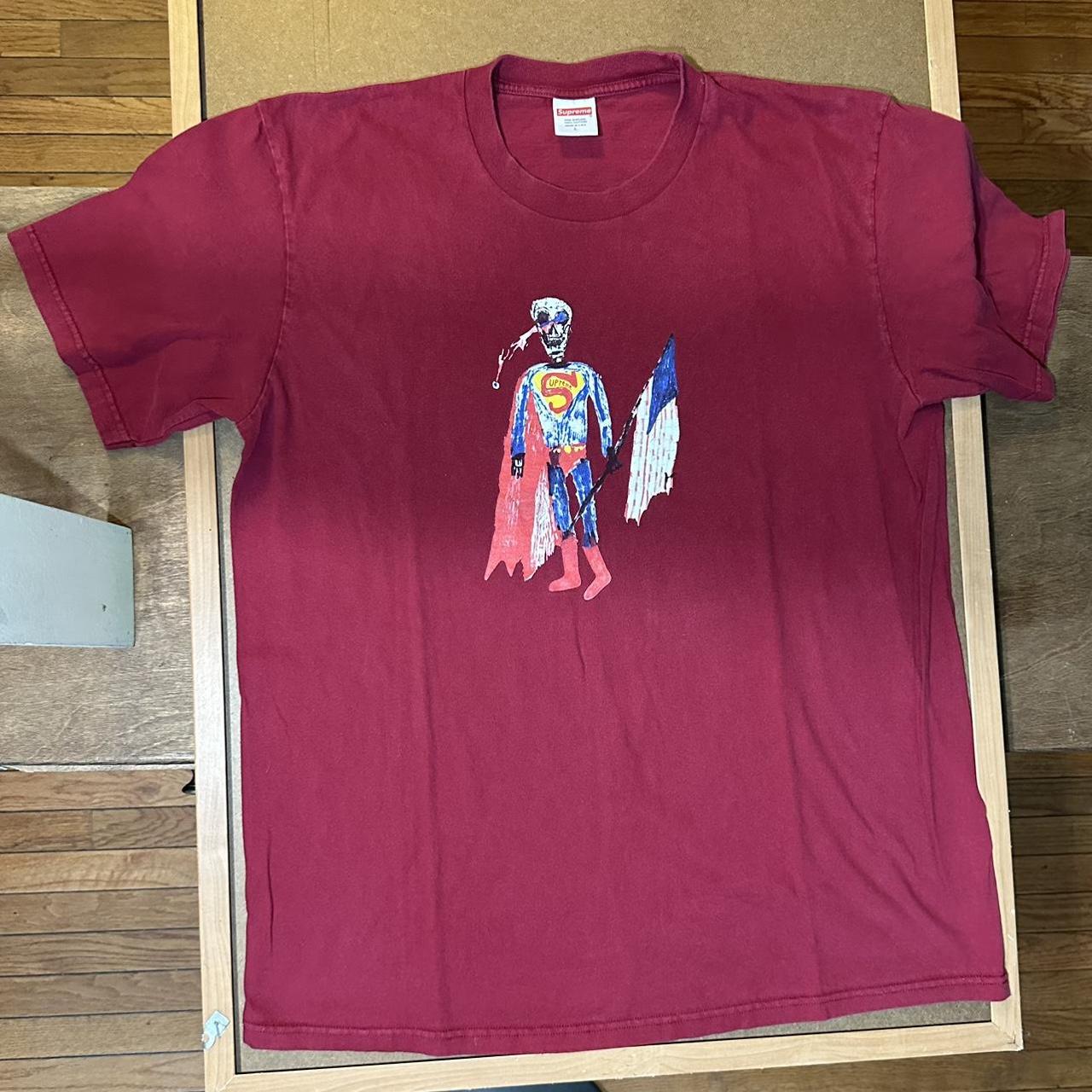 Supreme Skeleton Tee Cardinal