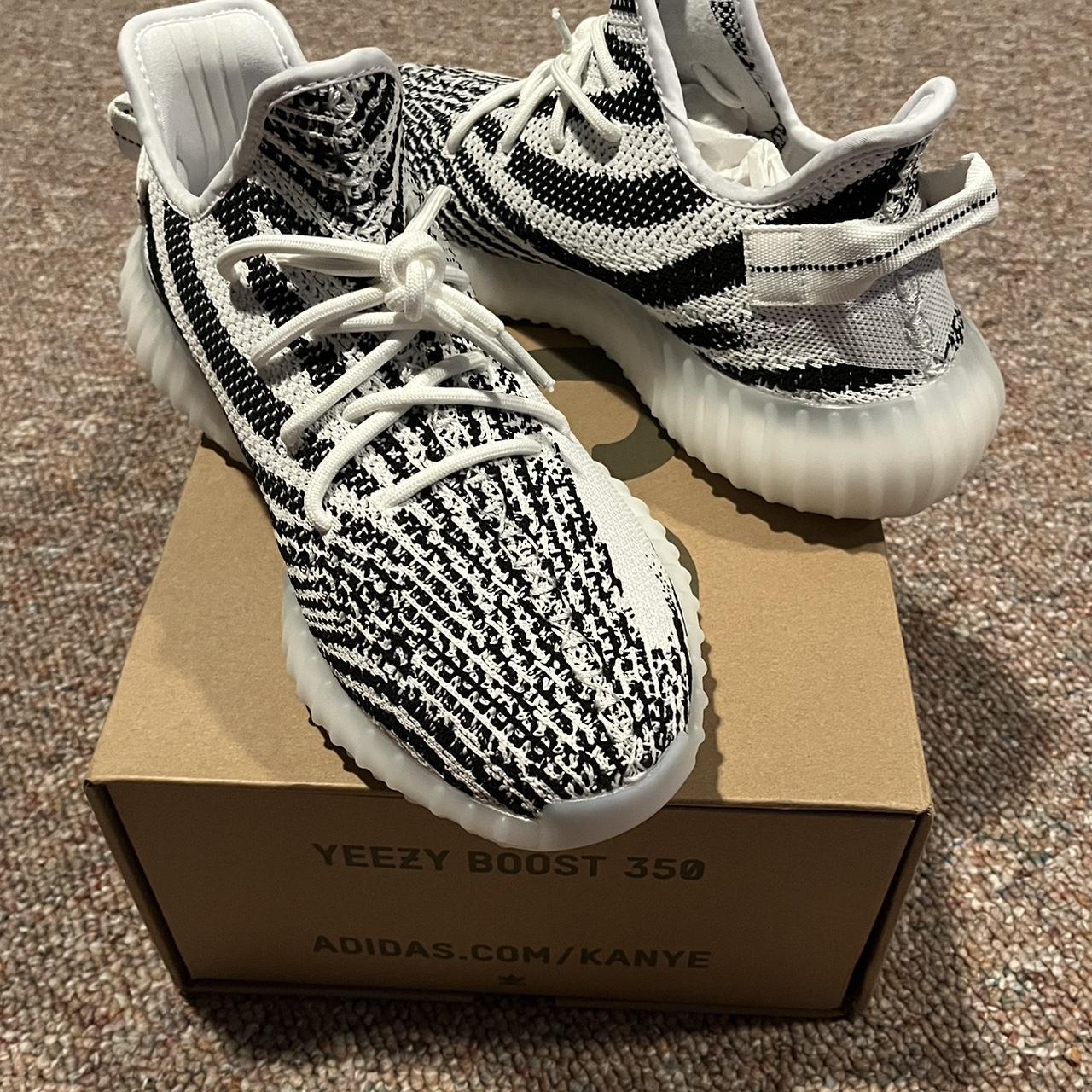 mens zebra yeezys