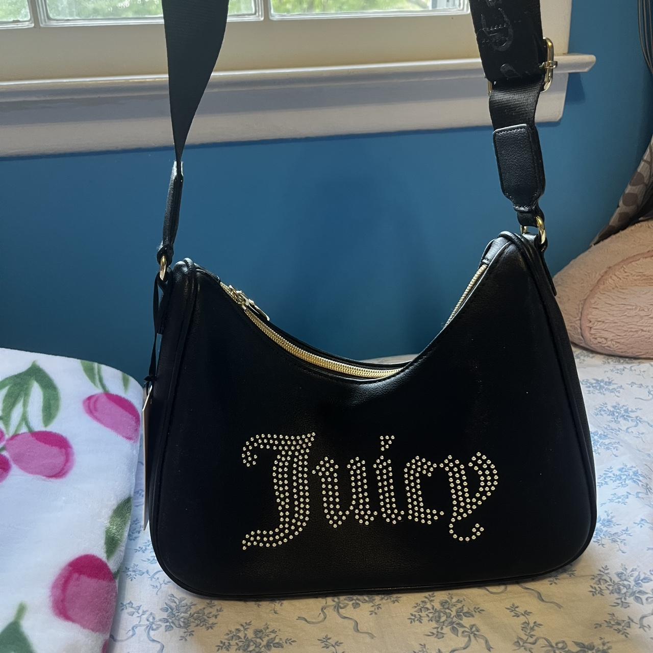 Juicy Couture バッグ 黒 Juicy Couture Black Logo Shoulder Bag | eBay