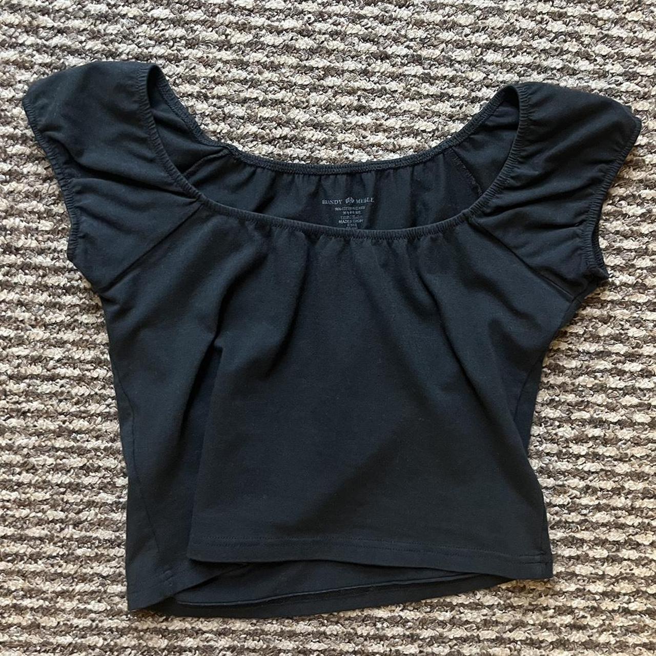 brandy melville eden black crop top brandy... Depop