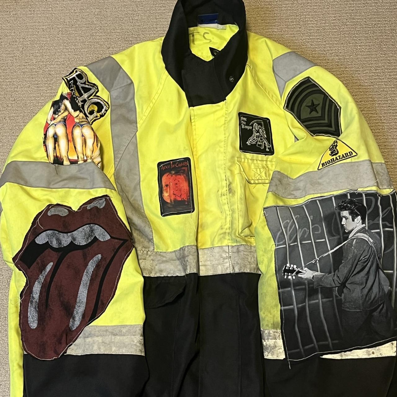Custom “Police” High Vis Jacket Using Patches And... - Depop