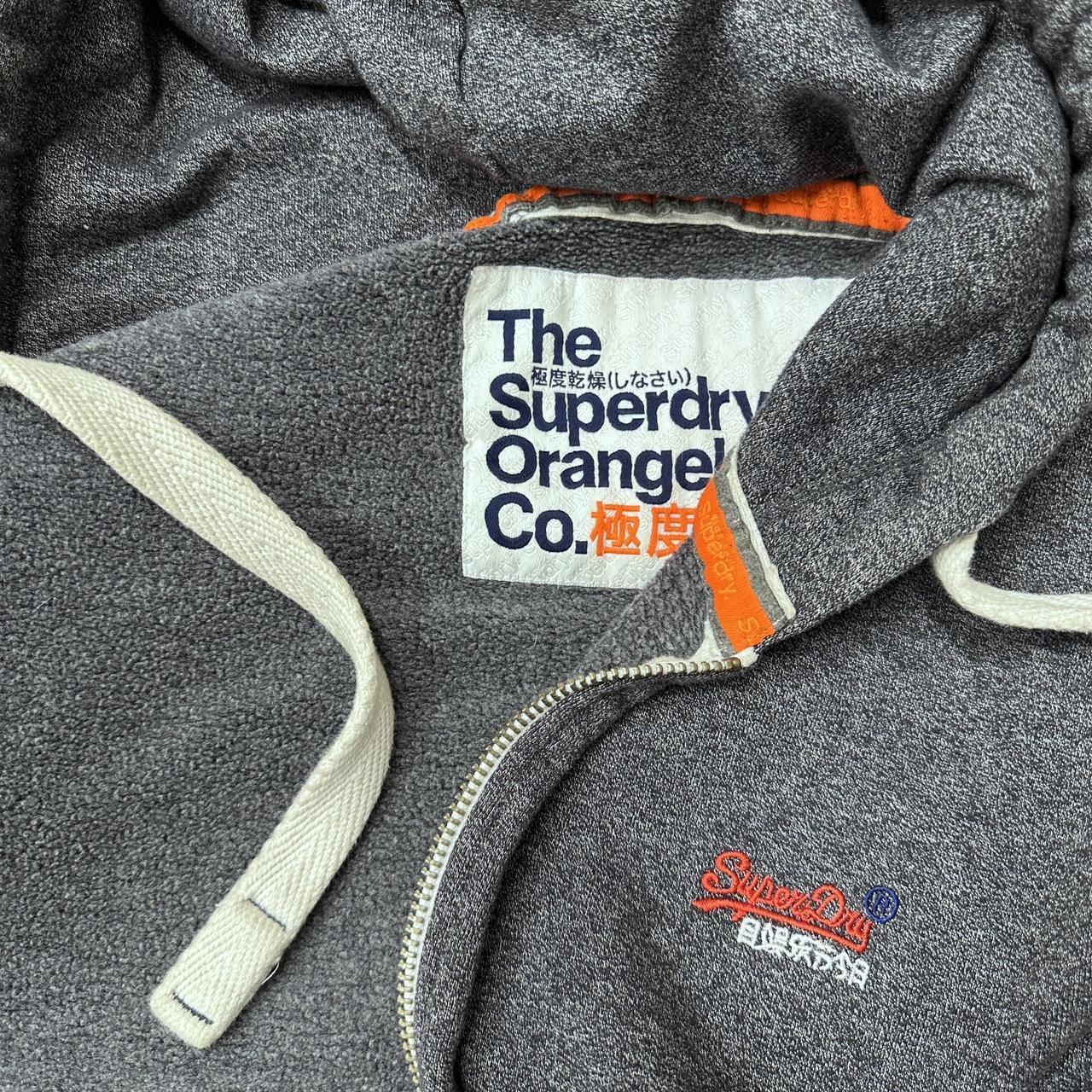 Superdry ‘, Orange Label Zip Hoodie, pockets and