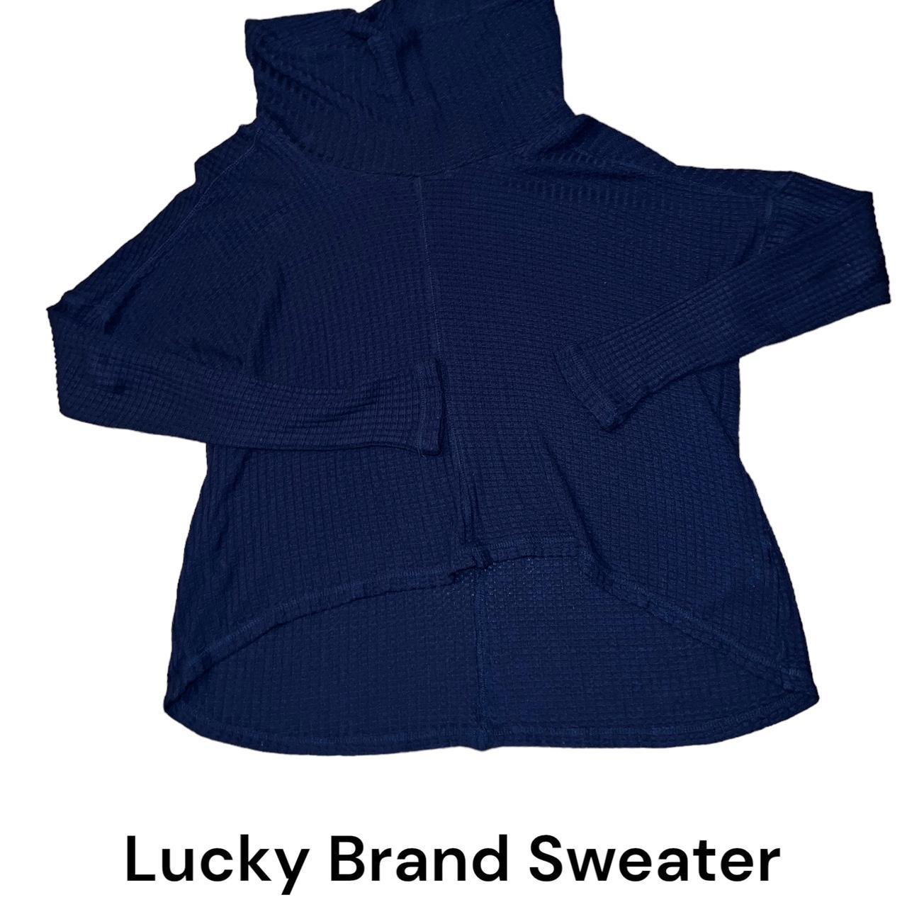 Lucky Brand  Cowl Neck Pullover Sweater - Depop