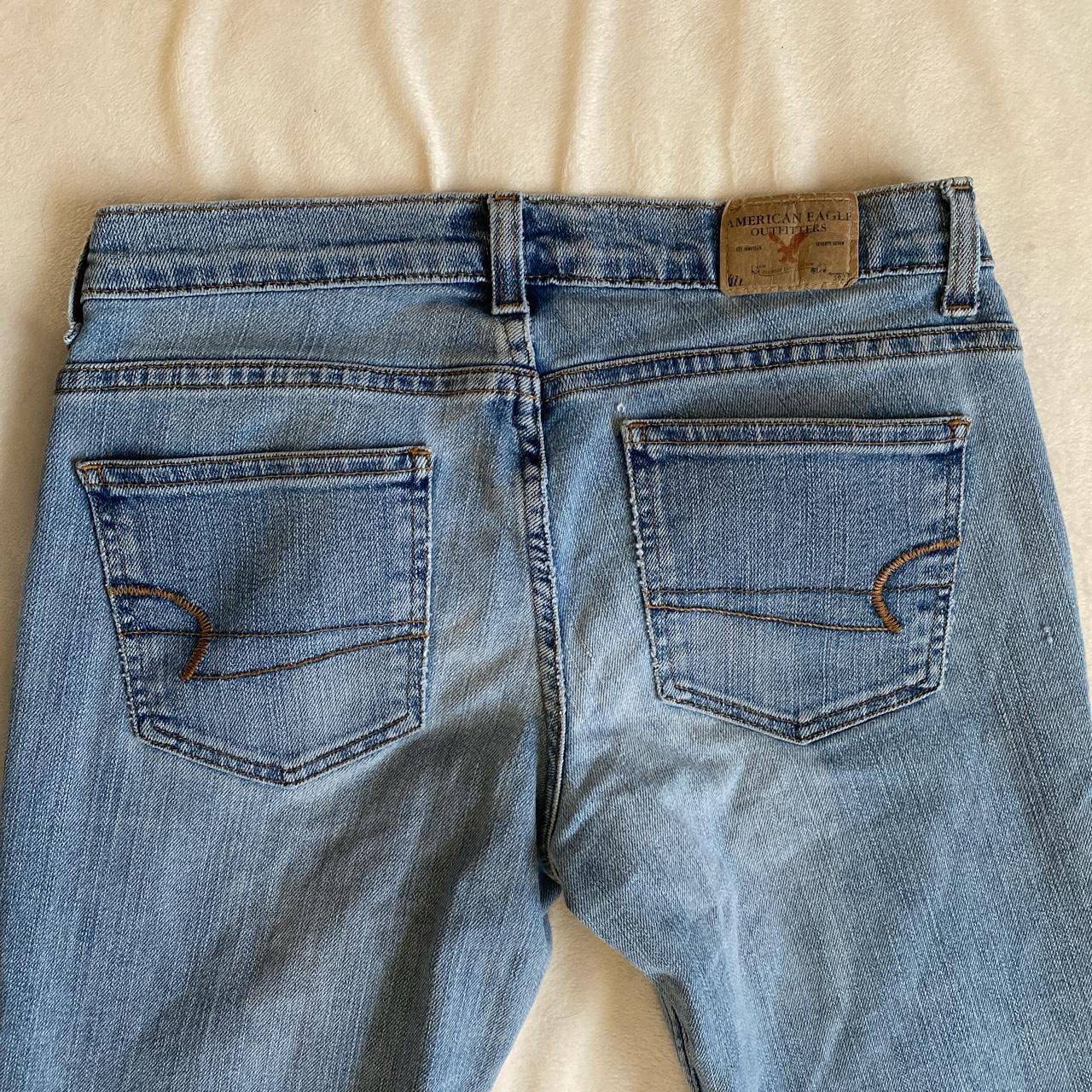 Vintage American Eagle low rise flare jeans from the... - Depop