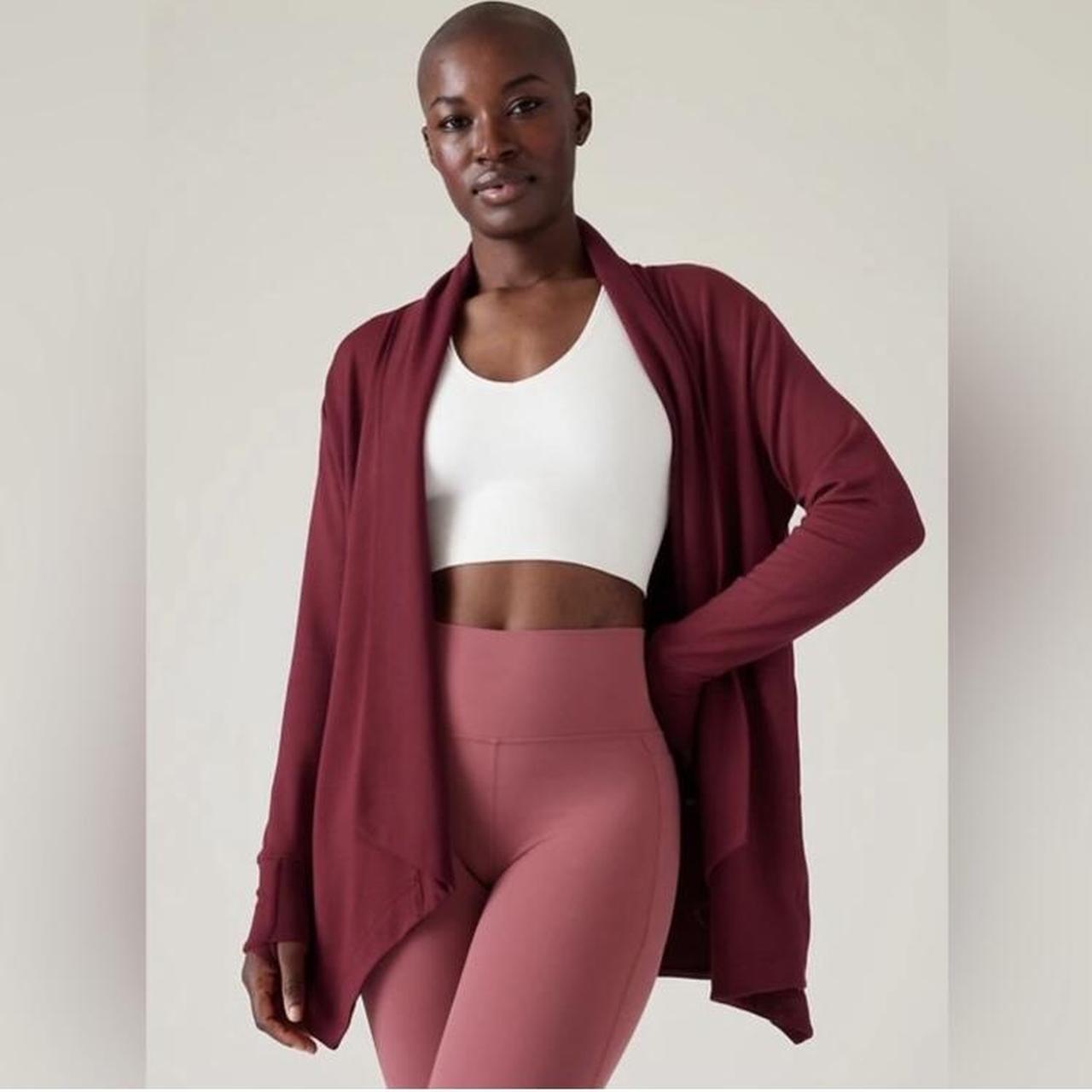 Athleta Pranayama Restore Wrap Long Sleeve open - Depop