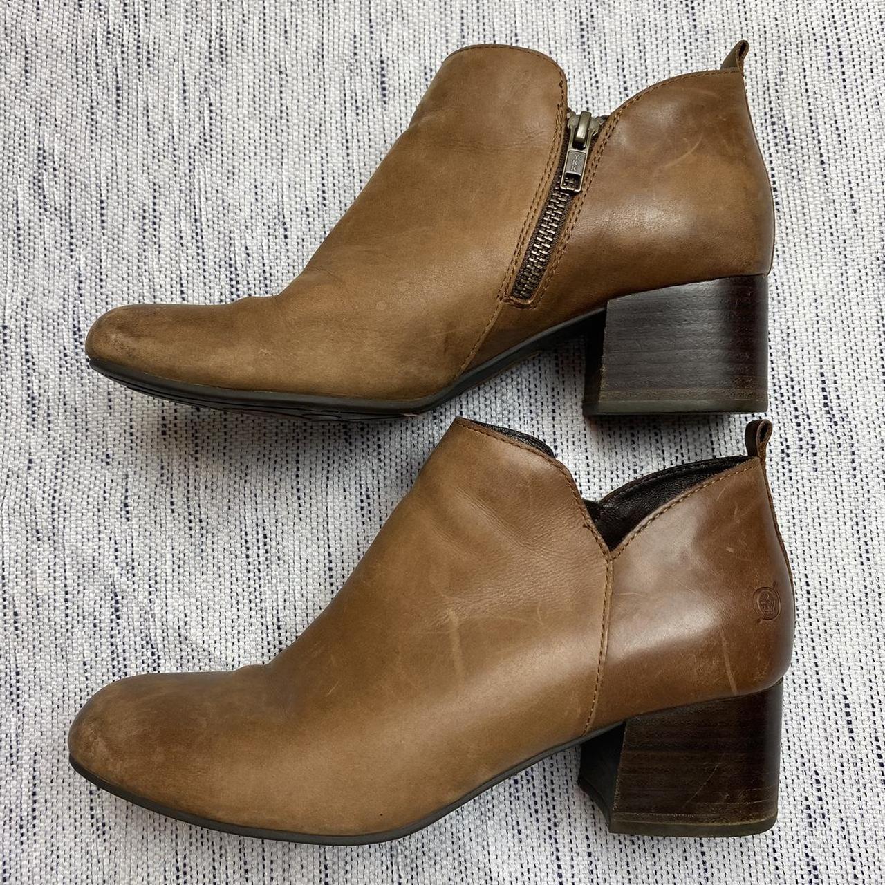 Tan store color booties