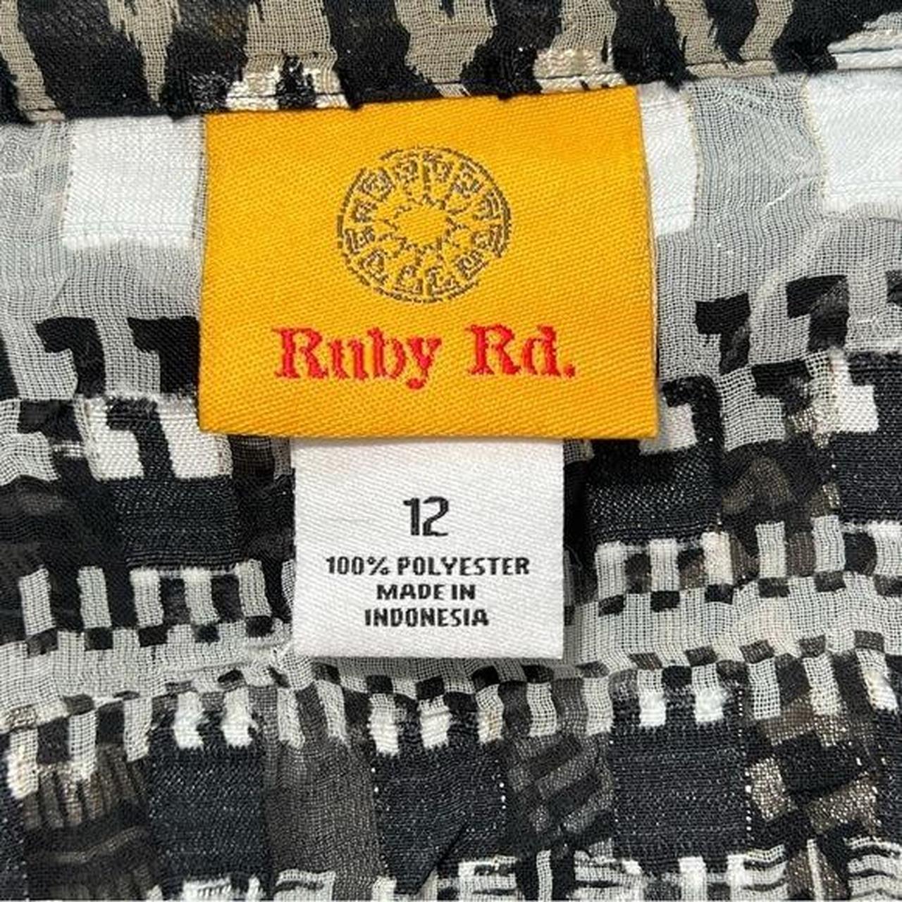 Ruby Rd. Women's Blouse - Black/White - 12 – Ruby… - image 7