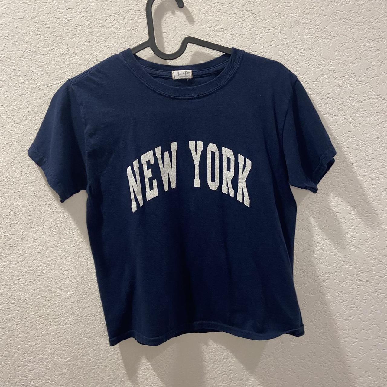 Brandy Melville New York cropped boxy tee... - Depop