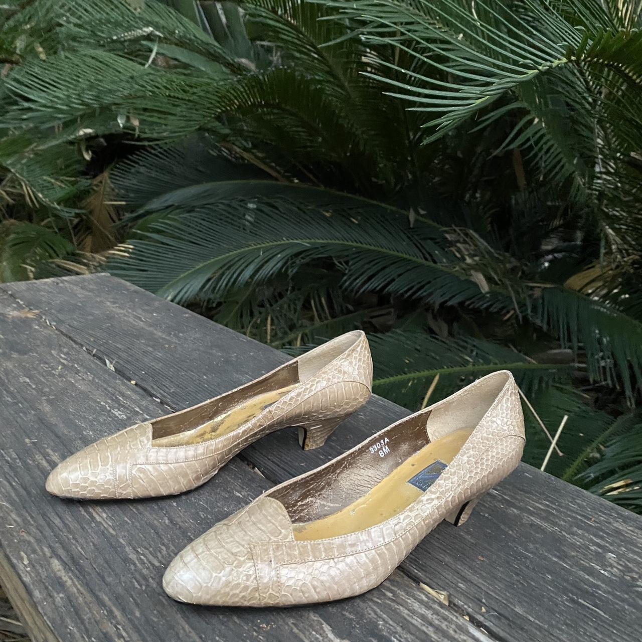 snakeskin kitten heels