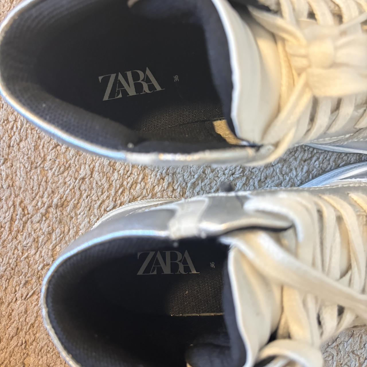 Metallic trainers sale zara