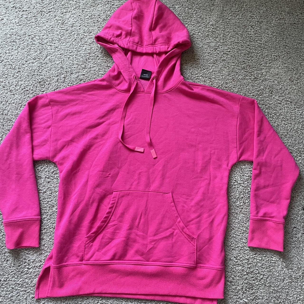 Bright Pink Hoodie Almost Brand New!!! - Depop