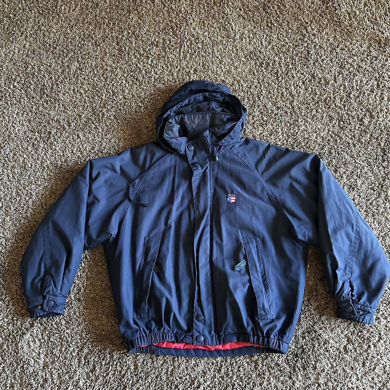 Nautica Coat L Great condition 18inch chest,26inch... - Depop