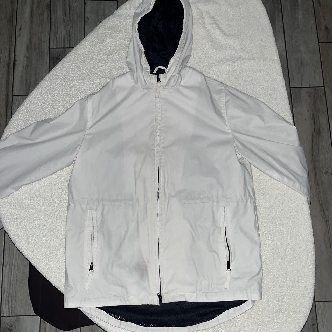 80s-00s Gap medium white shell jacket Hidden Mark on | Depop
