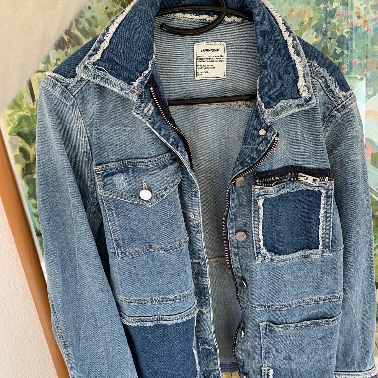 Zadig & Voltaire jeans jacket, great condition... - Depop