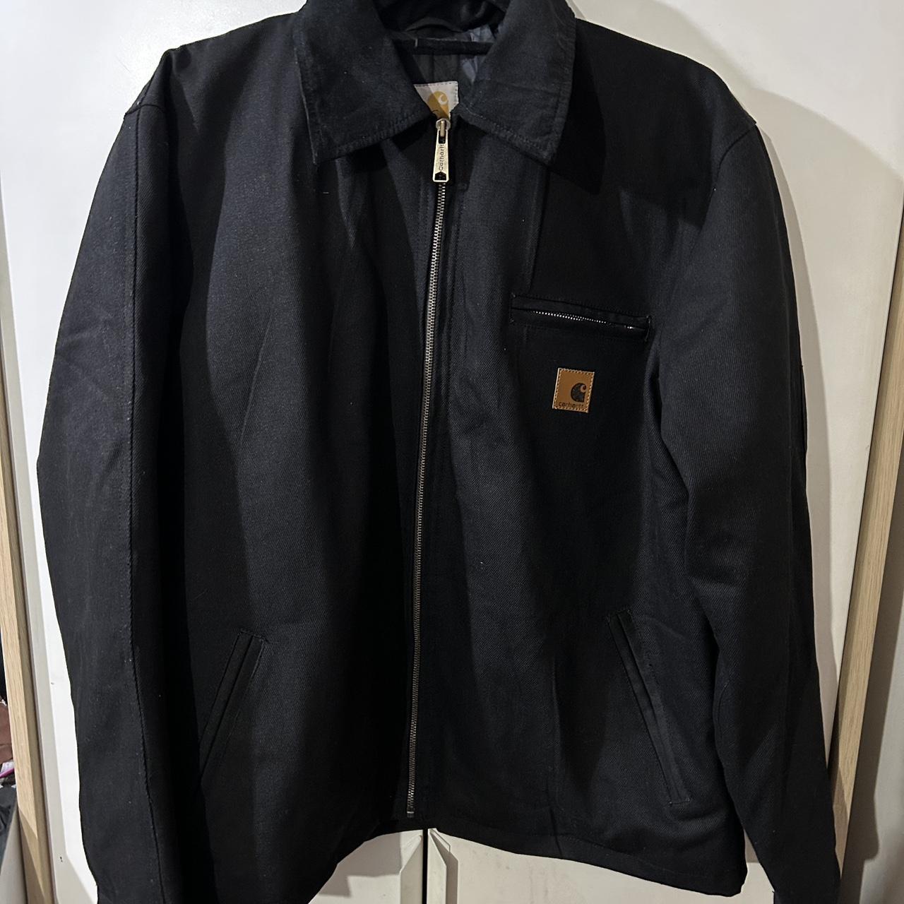 Reworked Carhartt Black Harrington Jacket - Depop