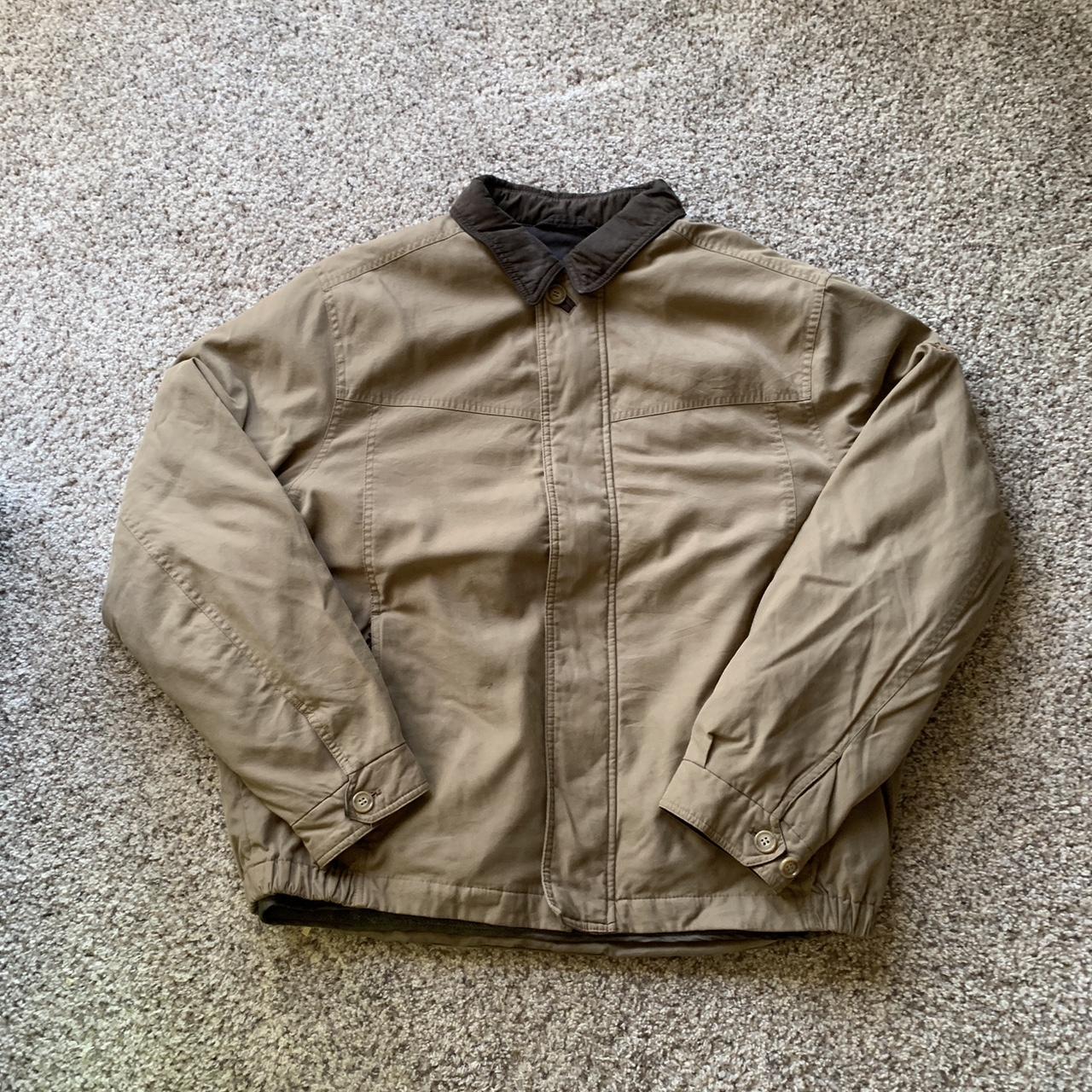 Tan dockers jacket. Good condition flaws shown in... - Depop