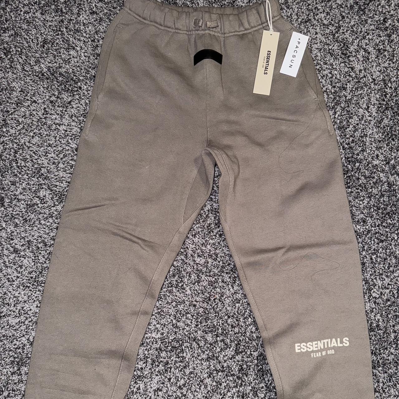 Fear of God Essentials Sweatpants Kids size L fits... - Depop