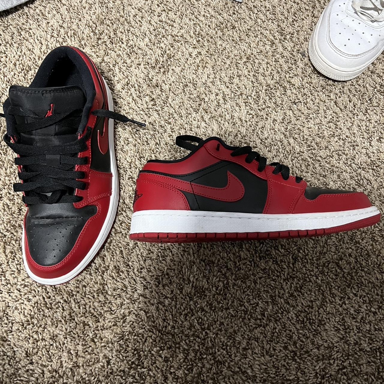 Jordan 1 low reverse bred (creased) - Depop