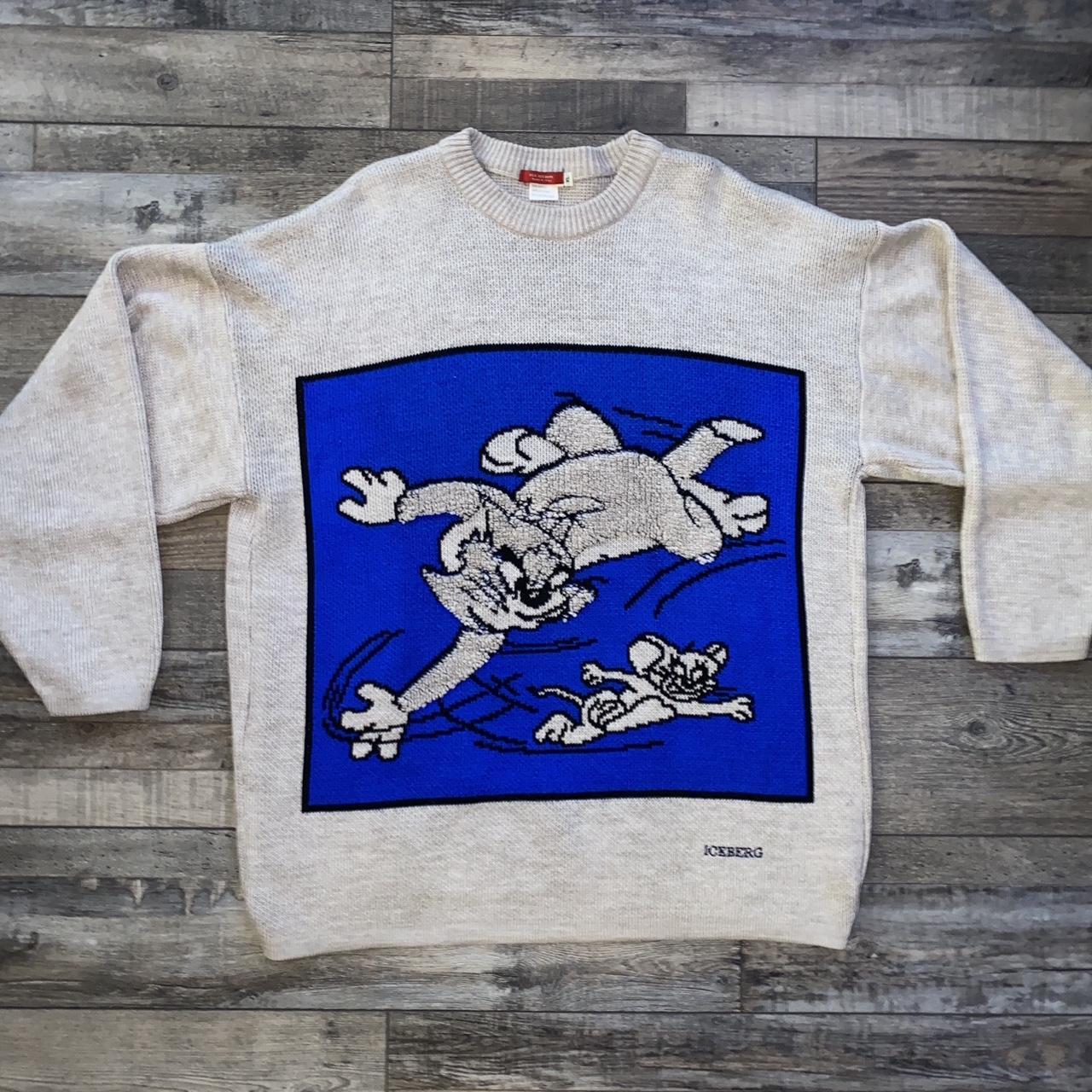 Vintage Tom & Jerry Iceberg Sweater *size XL but... - Depop