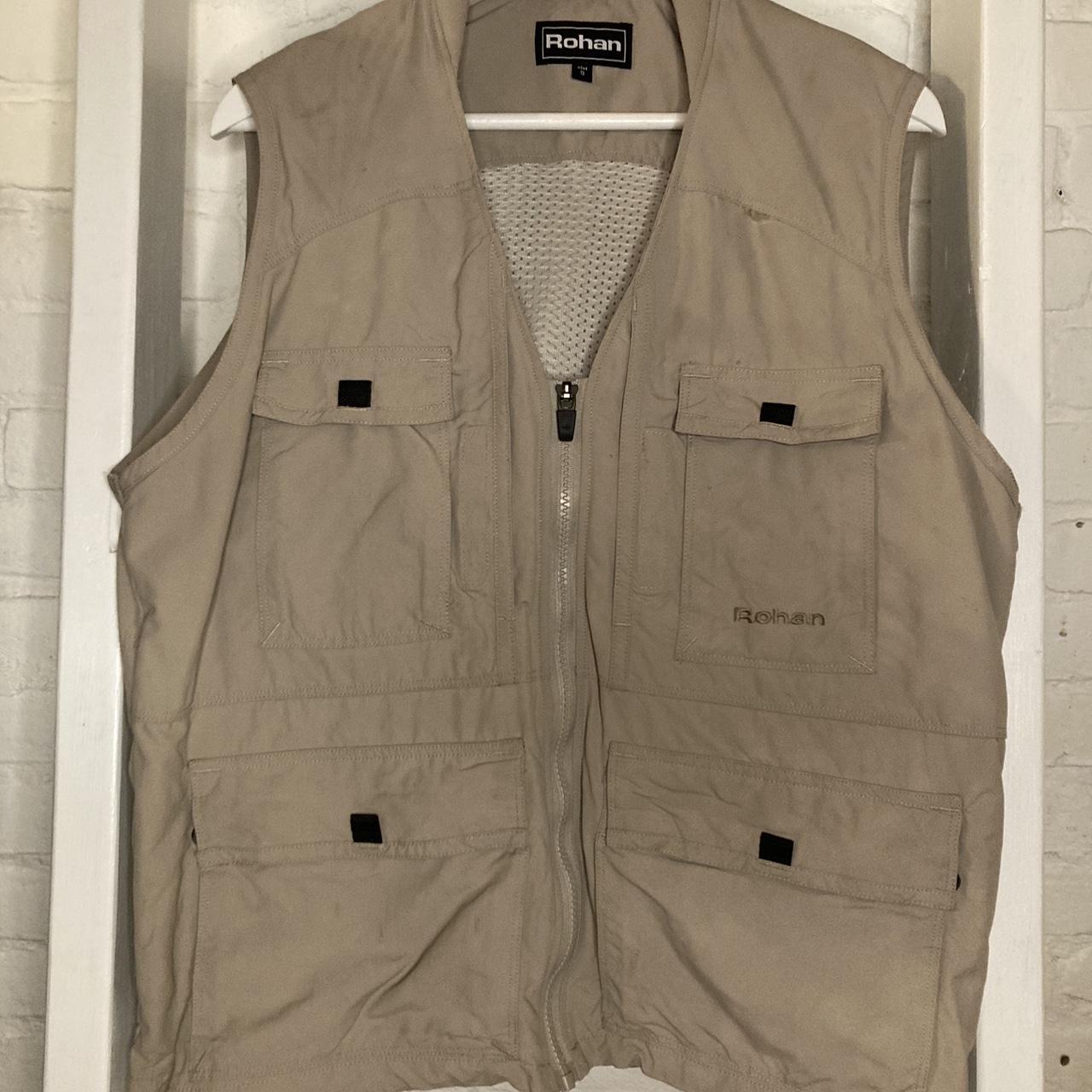 Cargo vest, beige #cargo #vest #fishing #fashion... - Depop
