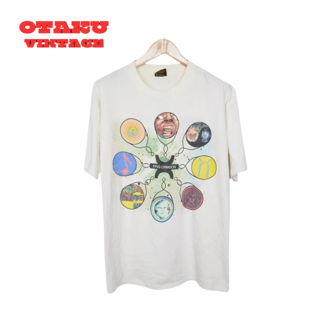 Vintage 90s King Crimson Red Album Rock Band Tshirt Tees