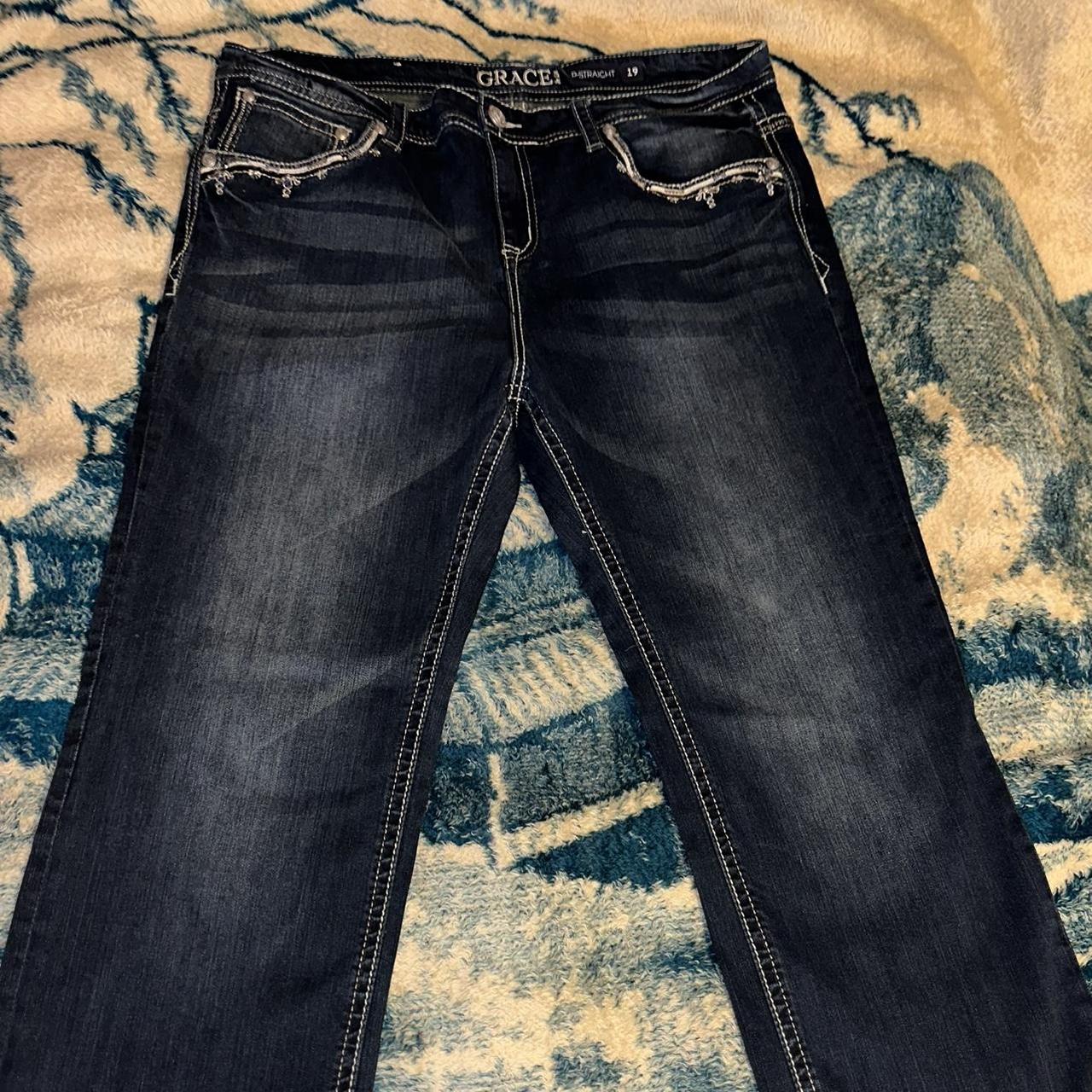 Beautiful Grace In LA jeans 38x32. Super nice design... - Depop