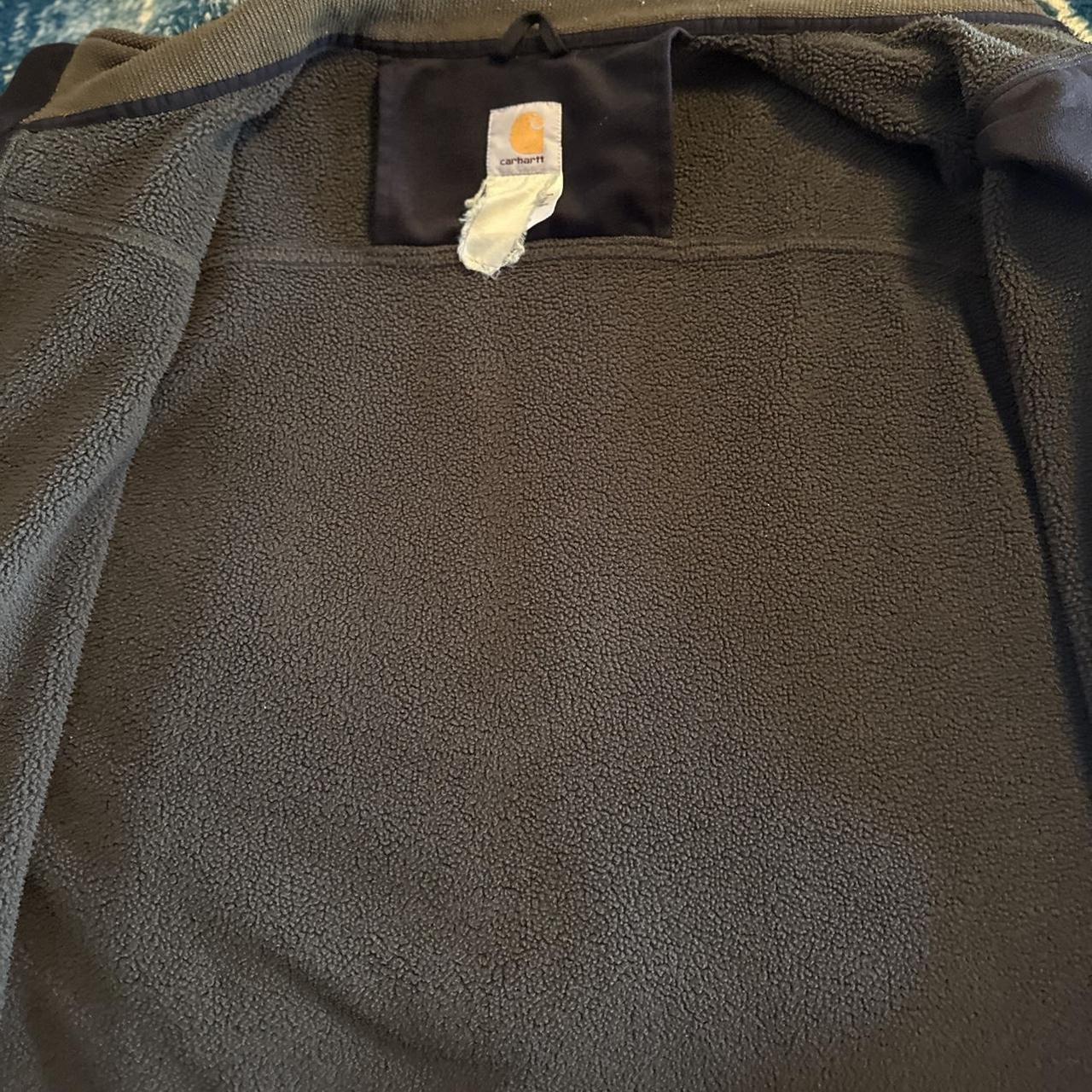 Super nice Carhartt fleece Zip up. Fits like an XL.... - Depop