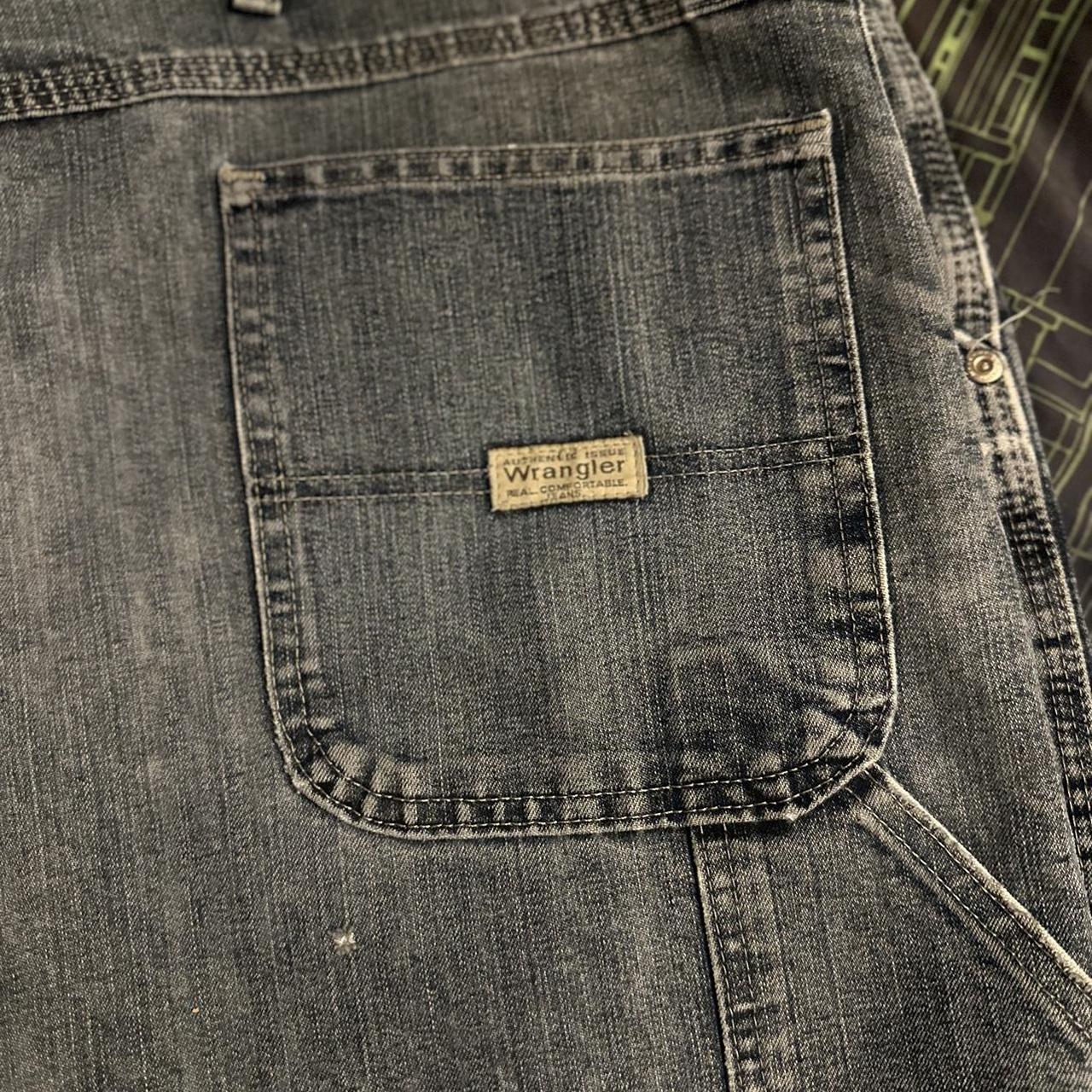 Super nice wrangler jeans 42x30. Overall super clean... - Depop
