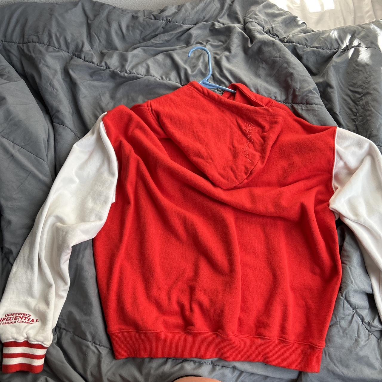 Official 2024 Tommyinnit Baseball Hoodie red and white XL